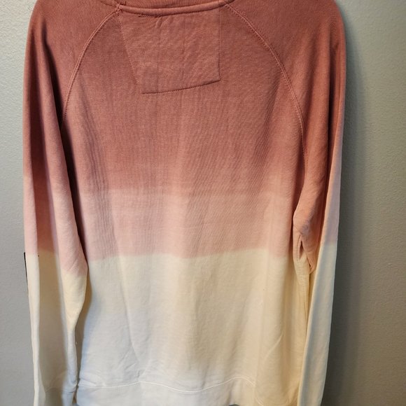 NWT Chaps Soft Womans L/S Sweatshirt Size XL Ombre Peach Tones - Picture 2 of 3
